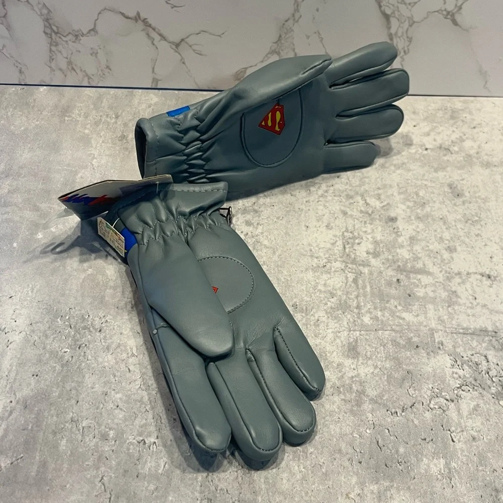 Superman DC Comics 1986 RARE kids boys gloves vintage
